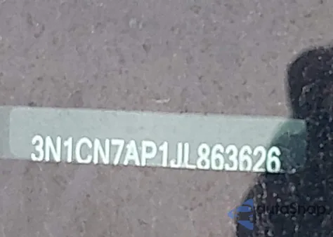 2018 Nissan Versa 1.6 S+ from USA, damaged, VIN 3N1CN7AP1JL863626